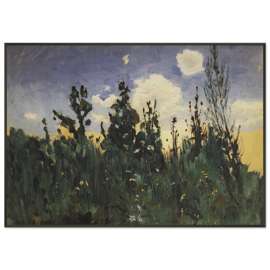 Arkhyp Kuindzhi  Wild grass Framed Art Print  - Aluminum Frame - 21x29.7 cm / 8x12"