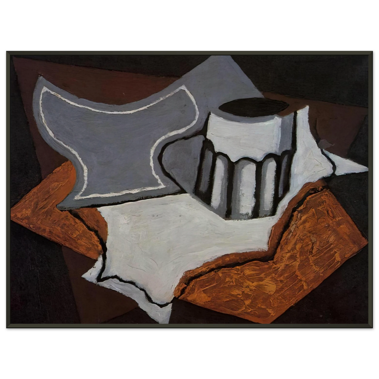 Juan Gris  THE GOBLET 1927 Framed Art Print  - Aluminum Frame - 60x80 cm / 24x32 inches