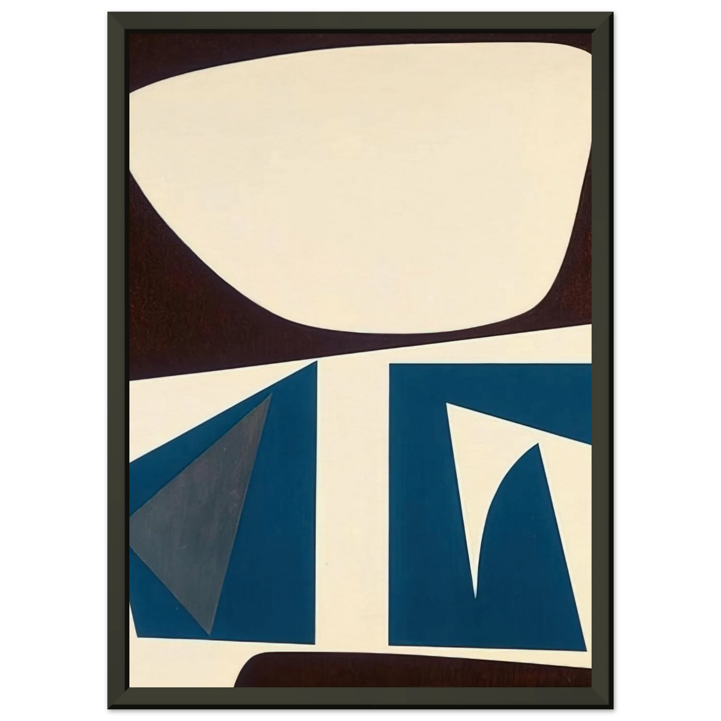 Will Barnet  Untitled  Abstract  Indian Space painting Framed Art Print  - Aluminum Frame - 40x50 cm / 16x20 inches
