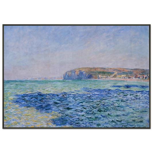 claude monet  Shadows on the Sea at Pourville Framed Art Print  - Aluminum Frame - 21x29.7 cm / 8x12"