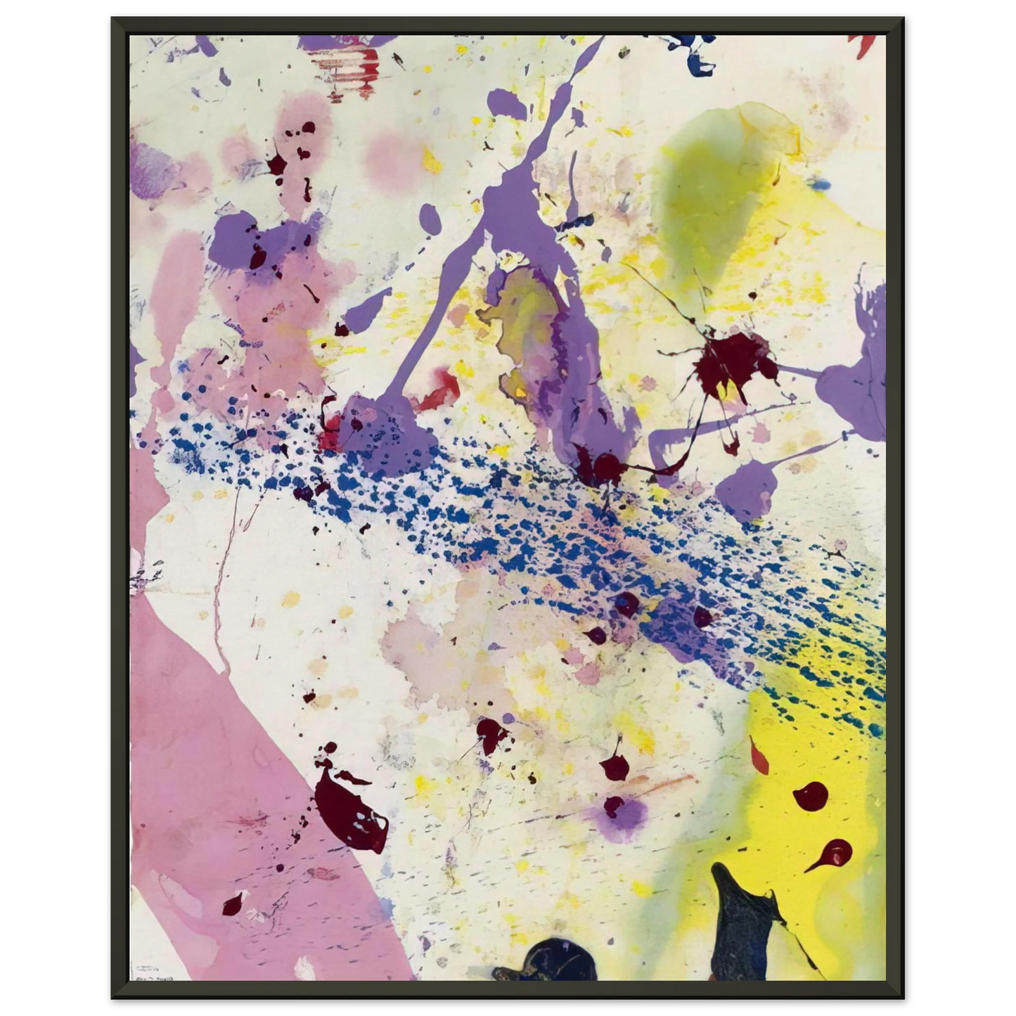 Sam Francis  Untitled  SF 90342  Framed Art Print  - Aluminum Frame - 60x80 cm / 24x32 inches