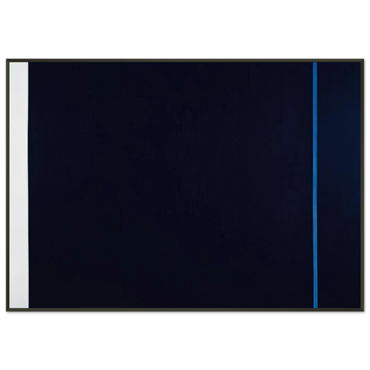 Barnett Newman  Midnight Blue Framed Art Print  - Aluminum Frame - 21x29.7 cm / 8x12"