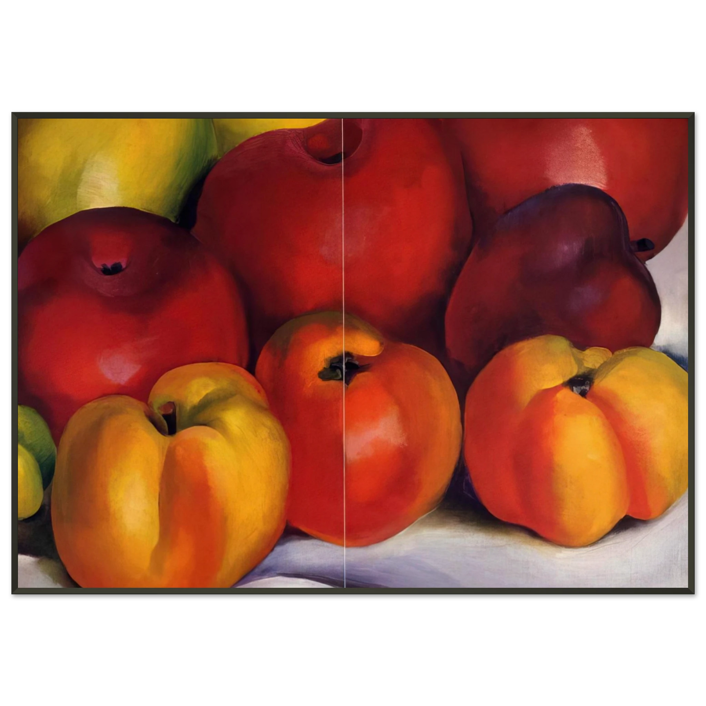 Georgia OKeeffe  Apple Family Framed Art Print  - Aluminum Frame - 21x29.7 cm / 8x12"