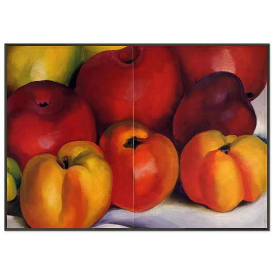 Georgia OKeeffe  Apple Family Framed Art Print  - Aluminum Frame - 21x29.7 cm / 8x12"