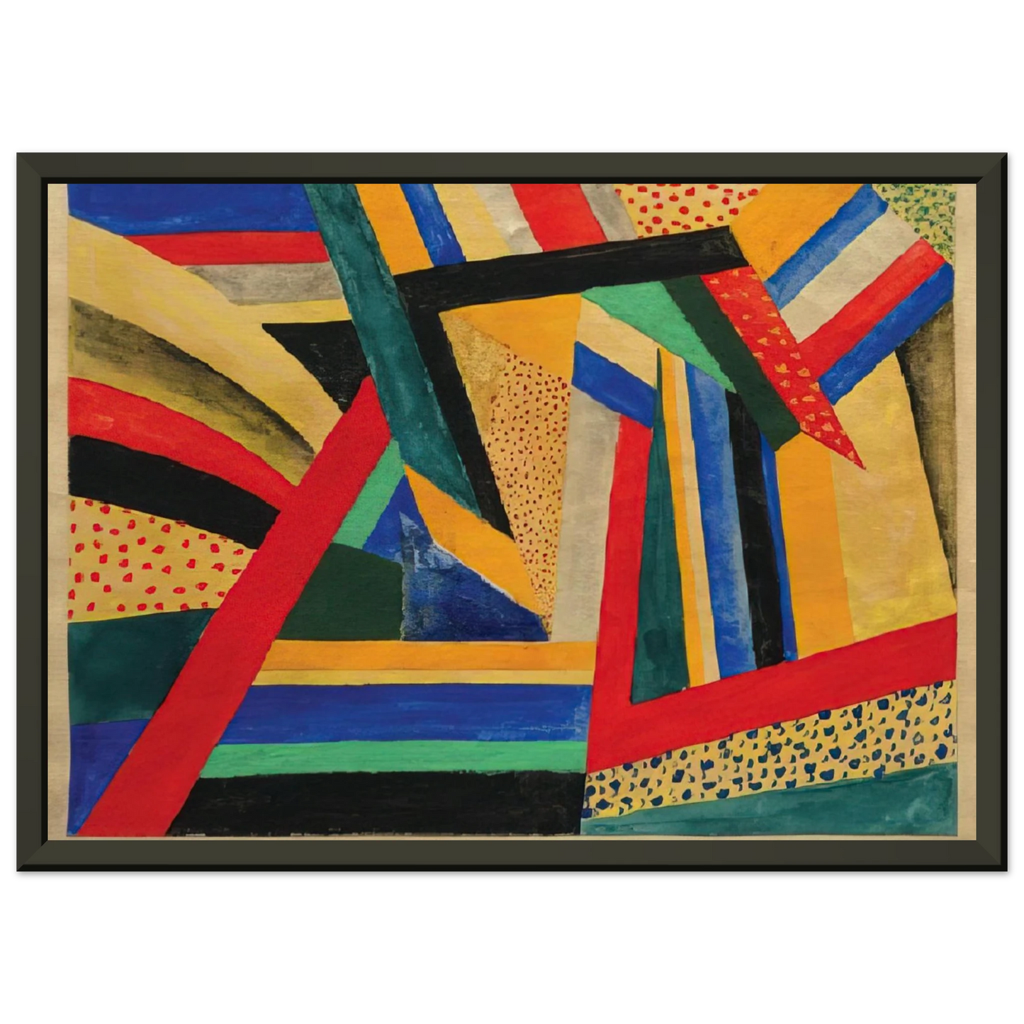 Laszlo MoholyNagy  Lands Framed Art Print  - Aluminum Frame - 70x100 cm / 28x40 inches