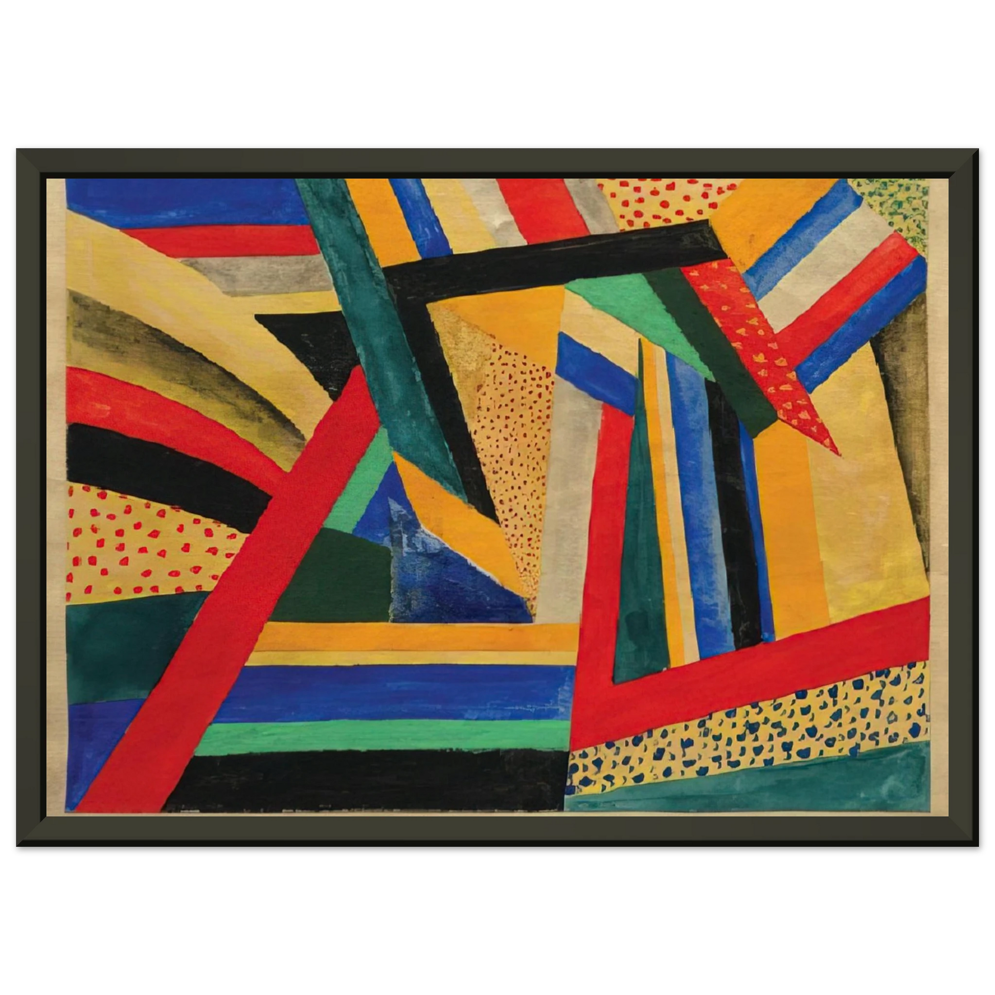 Laszlo MoholyNagy  Lands Framed Art Print  - Aluminum Frame - 70x100 cm / 28x40 inches