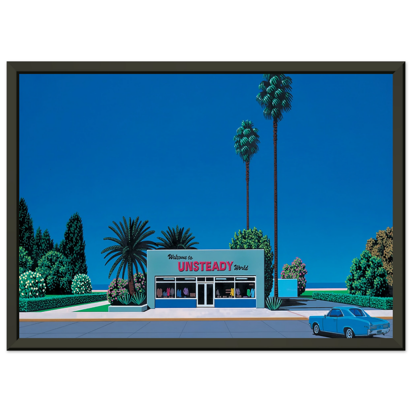 Hiroshi Nagai  Unsteady World Framed Art Print  - Aluminum Frame - 60x80 cm / 24x32 inches