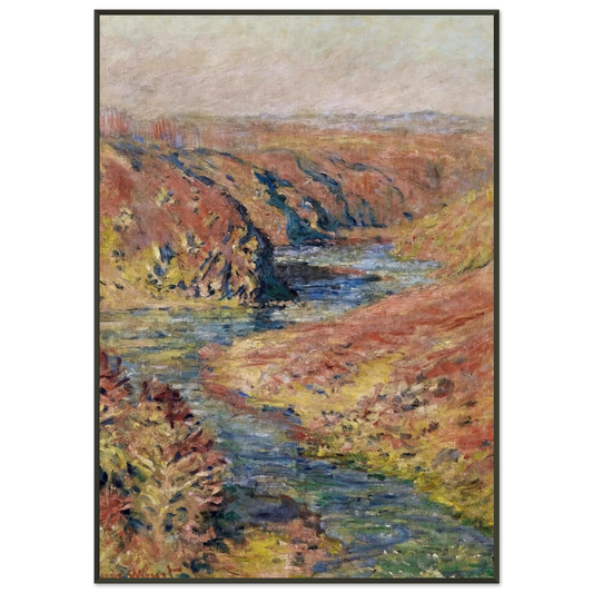 claude monet  The Valley of Creuse at Fresselines Framed Art Print  - Aluminum Frame - 21x29.7 cm / 8x12"