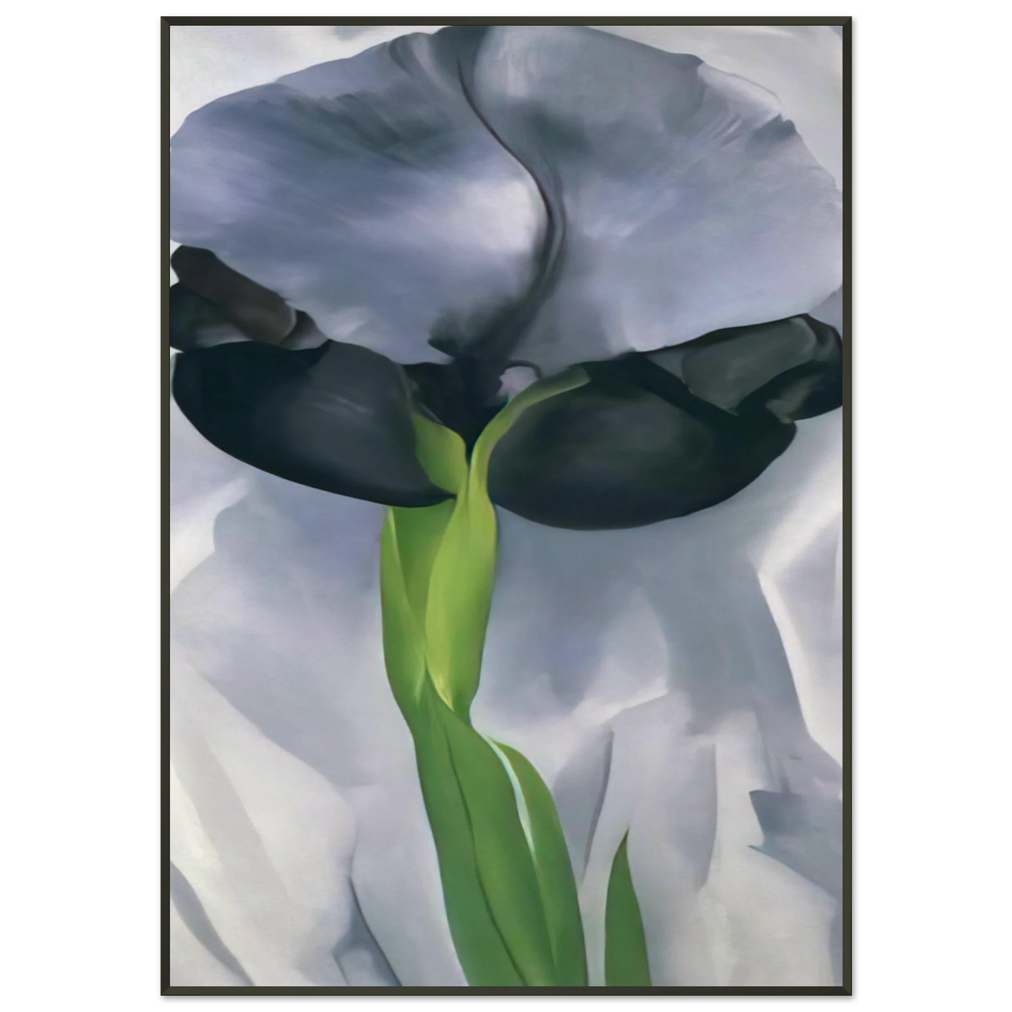 Georgia OKeeffe  Iris 7 Framed Art Print  - Aluminum Frame - 21x29.7 cm / 8x12"