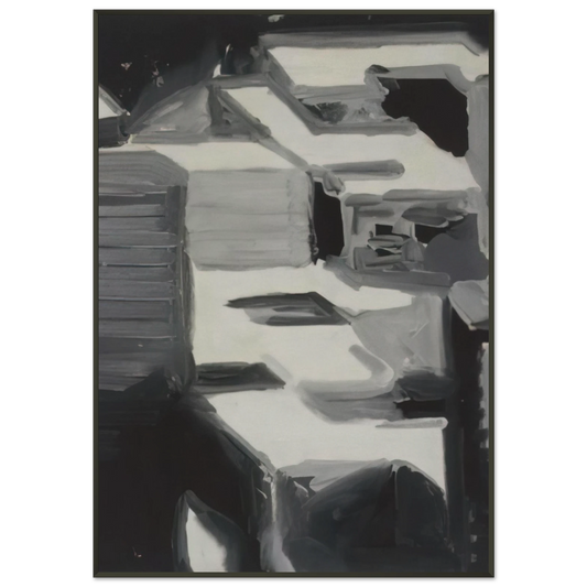 Gerhard Richter  TOWNSCAPE 1968 3 Framed Art Print  - Aluminum Frame - 21x29.7 cm / 8x12"