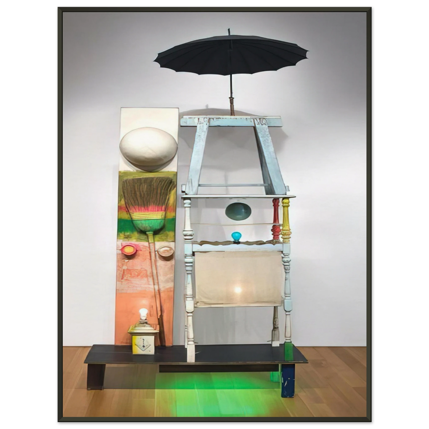 Robert Rauschenberg  THE TOWER 1957 Framed Art Print  - Aluminum Frame - 70x100 cm / 28x40 inches