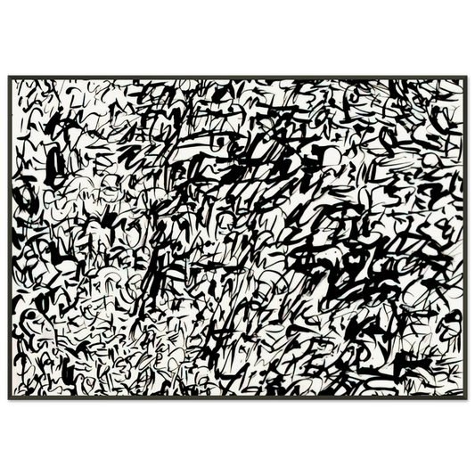 Keith Haring  UNTITLED 1978 2 Framed Art Print  - Aluminum Frame - 21x29.7 cm / 8x12"