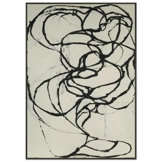 Brice Marden  Eagles Mere Set 5  1997 Framed Art Print  - Aluminum Frame - 21x29.7 cm / 8x12"
