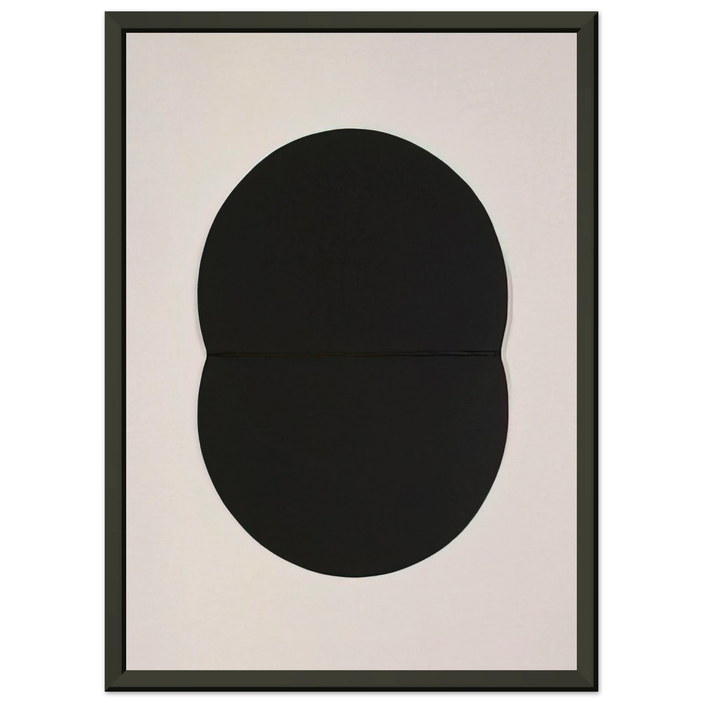 Ellsworth Kelly  Study for White Plaque Bridge Arch and Reflection Framed Art Print  - Aluminum Frame - 40x50 cm / 16x20 inches