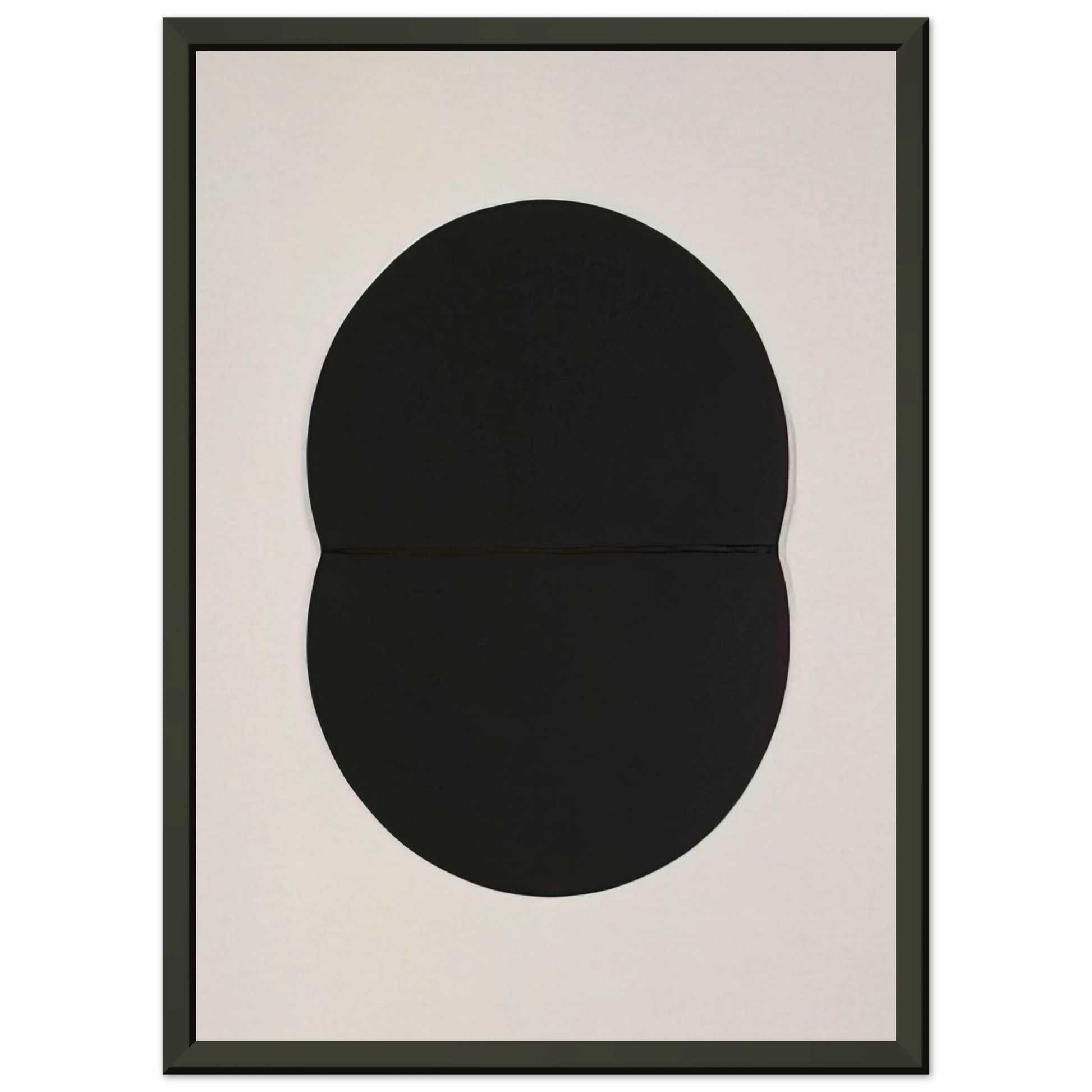 Ellsworth Kelly  Study for White Plaque Bridge Arch and Reflection Framed Art Print  - Aluminum Frame - 40x50 cm / 16x20 inches