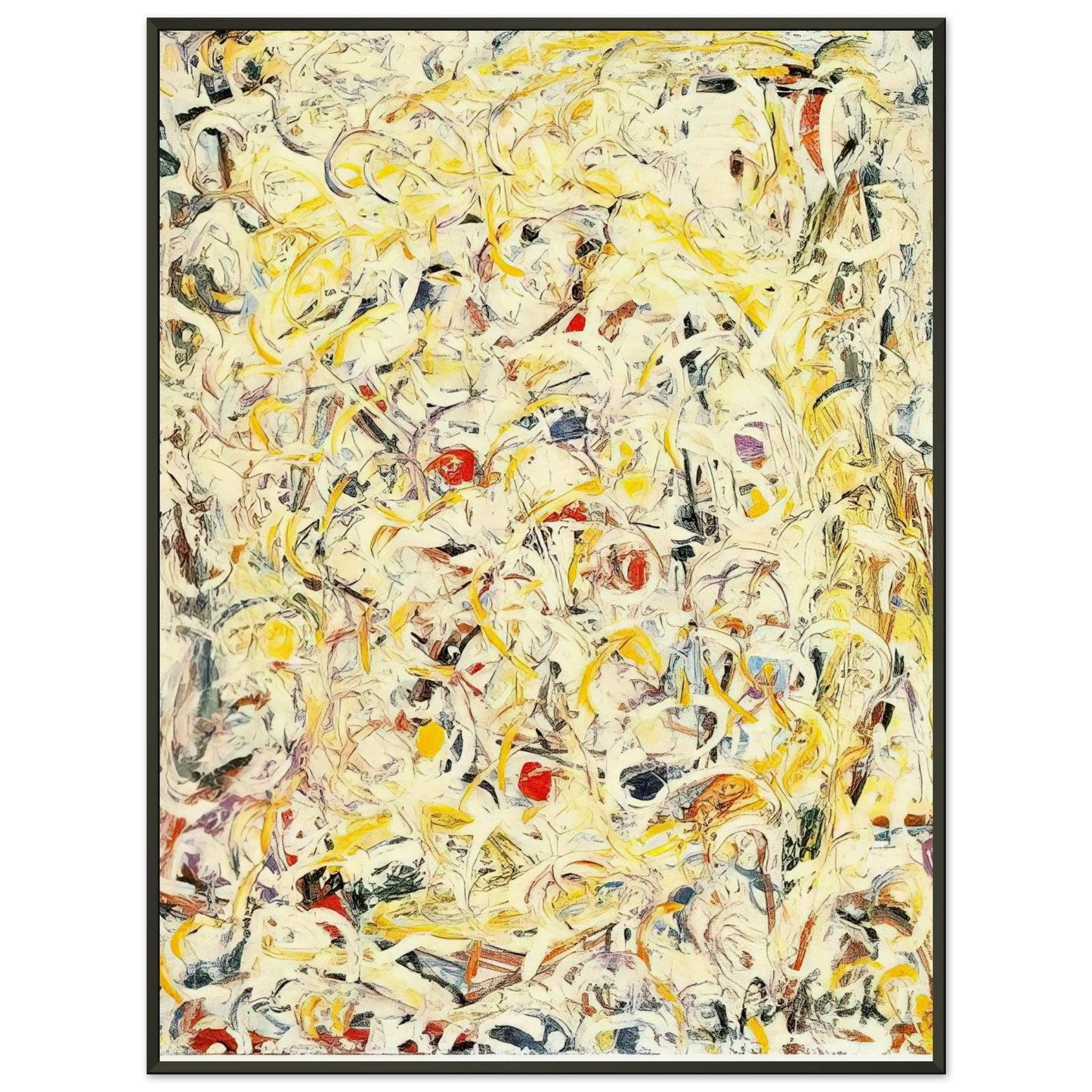 Jackson Pollock  SHIMMERING SUBSTANCE 1946 1 Framed Art Print  - Aluminum Frame - 70x100 cm / 28x40 inches