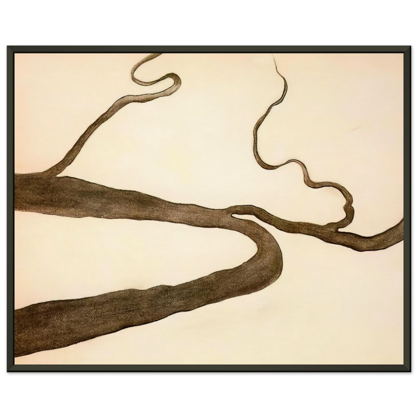 Georgia OKeeffe  Drawing IX Framed Art Print  - Aluminum Frame - 40x50 cm / 16x20 inches