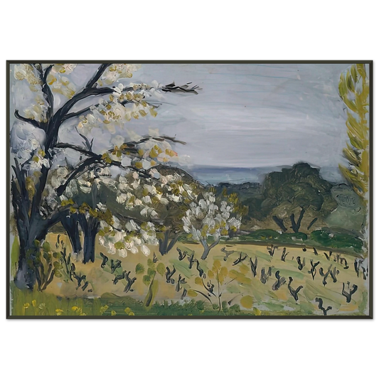 Henri Matisse  LANDSCAPE NICE 1919 Framed Art Print  - Aluminum Frame - 21x29.7 cm / 8x12"