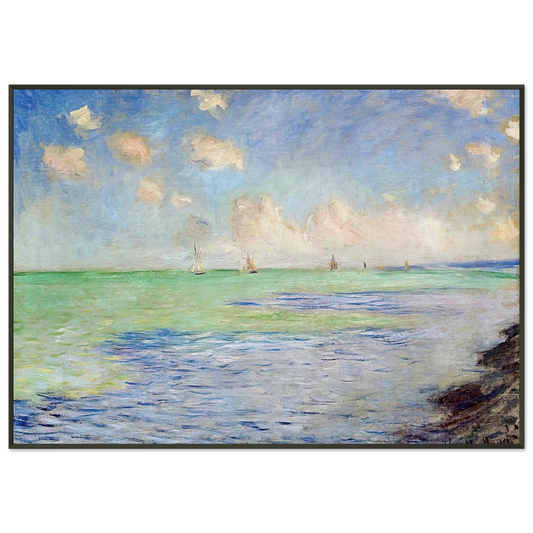 claude monet  The Sea at Pourville Framed Art Print  - Aluminum Frame - 21x29.7 cm / 8x12"
