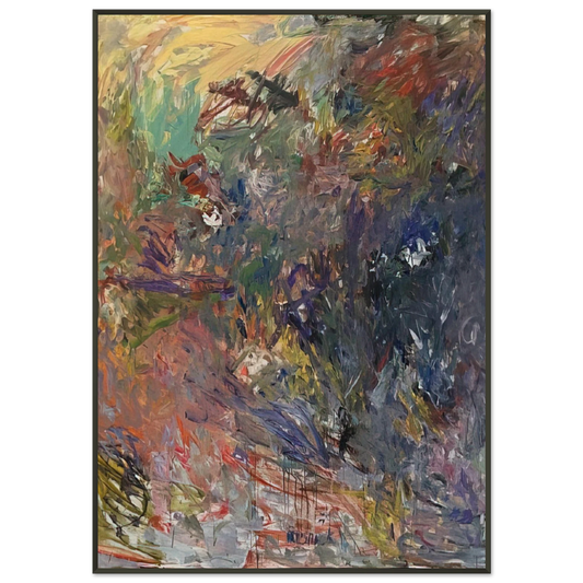 Milton Resnick  UNTITLED 1959 Framed Art Print  - Aluminum Frame - 21x29.7 cm / 8x12"