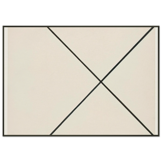 Ellsworth Kelly  Diagonal Lines Framed Art Print  - Aluminum Frame - 21x29.7 cm / 8x12"