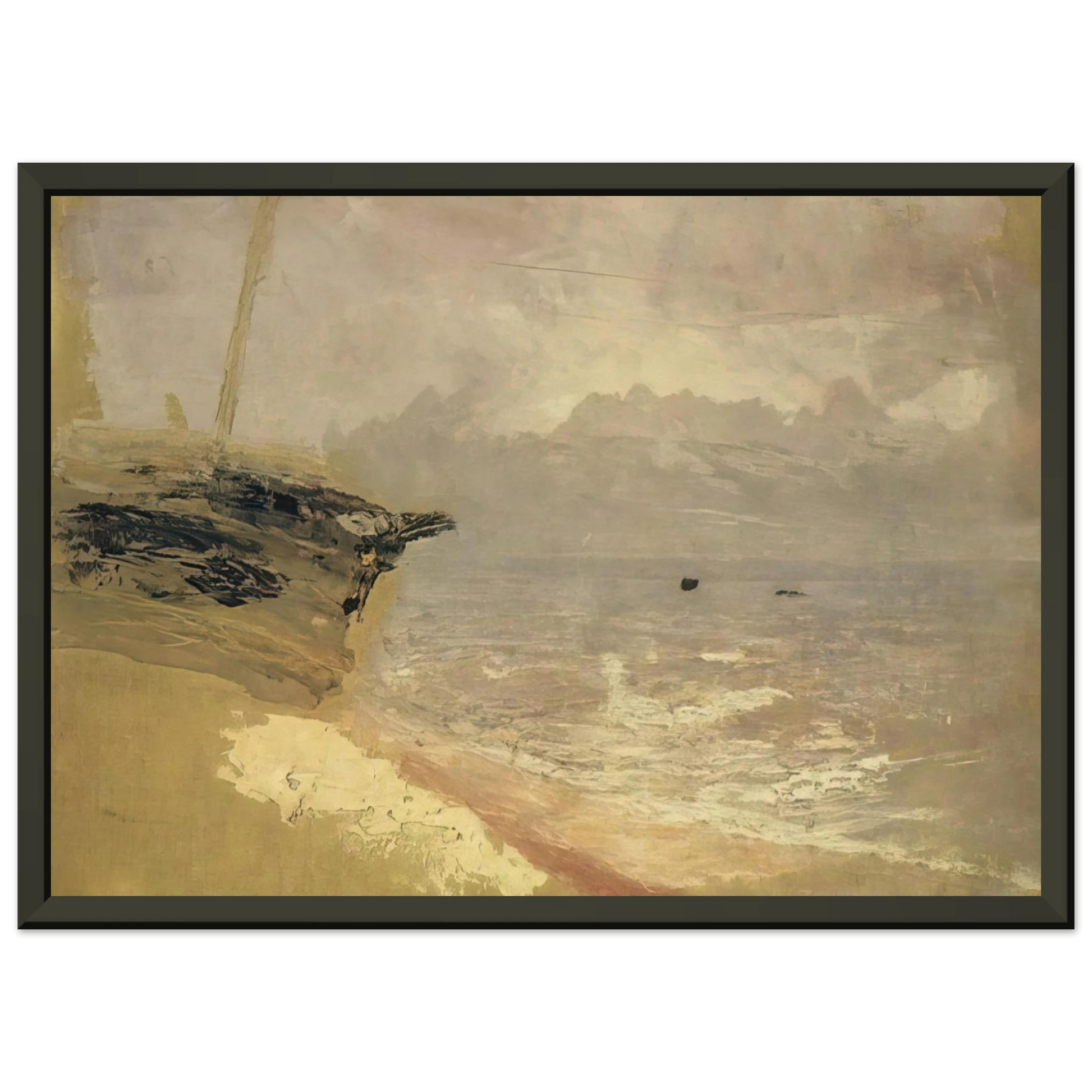 Arkhyp Kuindzhi  Sea Gloomy Day Framed Art Print  - Aluminum Frame - 70x100 cm / 28x40 inches