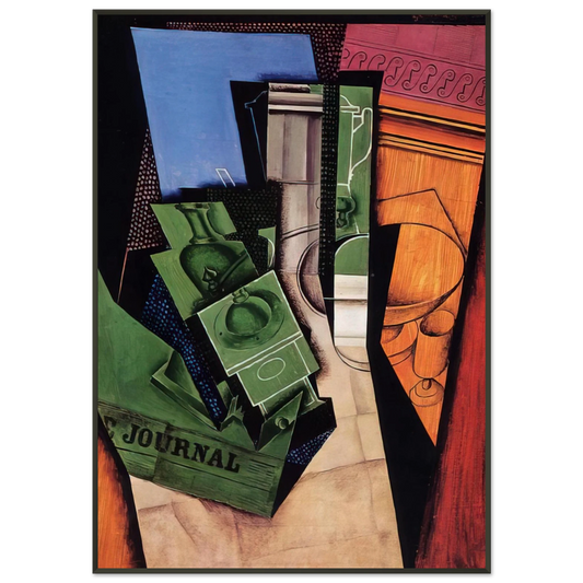 Juan Gris  BREAKFAST 1915 Framed Art Print  - Aluminum Frame - 21x29.7 cm / 8x12"