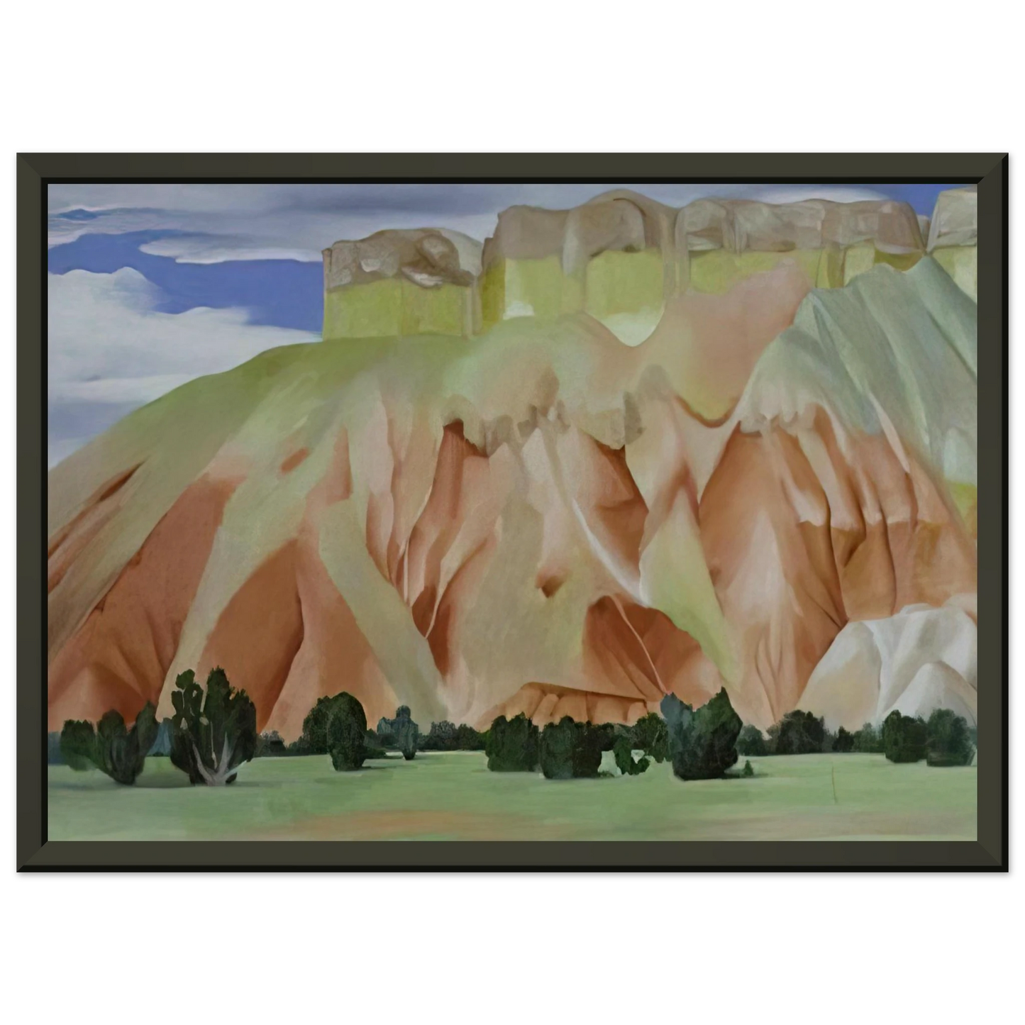 Georgia OKeeffe  My Backyard Framed Art Print  - Aluminum Frame - 60x80 cm / 24x32 inches