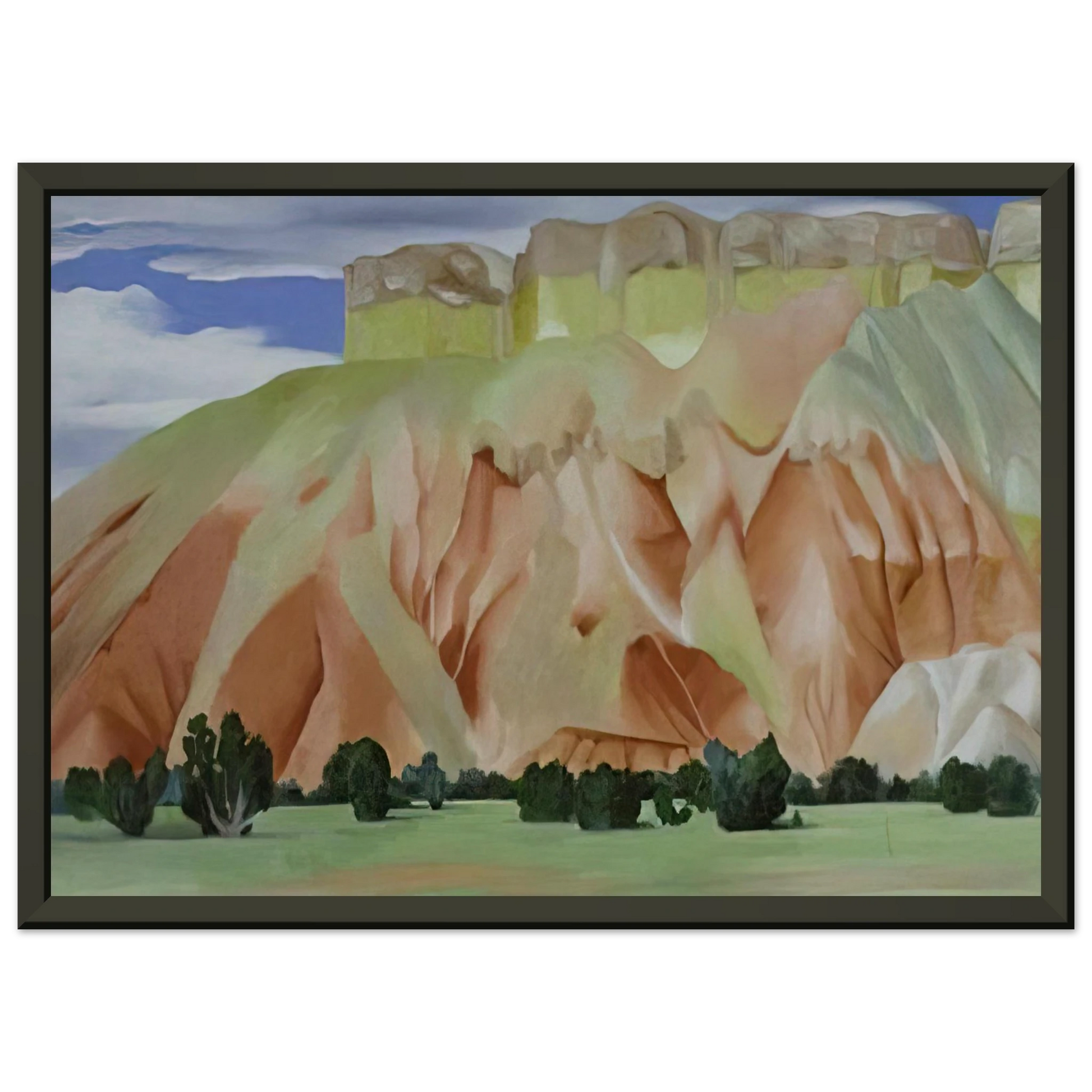 Georgia OKeeffe  My Backyard Framed Art Print  - Aluminum Frame - 60x80 cm / 24x32 inches