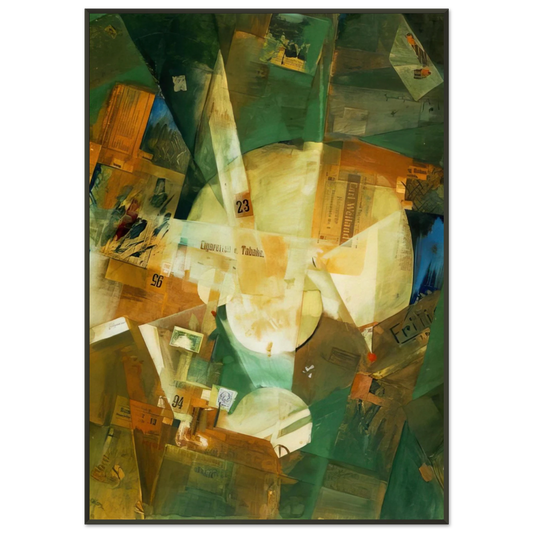 Kurt Schwitters  PICTURE WITH LIGHT CENTER 1919 Framed Art Print  - Aluminum Frame - 21x29.7 cm / 8x12"