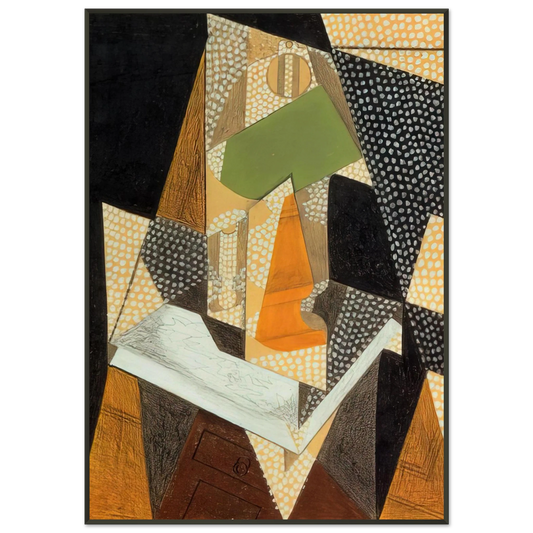 Juan Gris  LAMP 1916 Framed Art Print  - Aluminum Frame - 21x29.7 cm / 8x12"