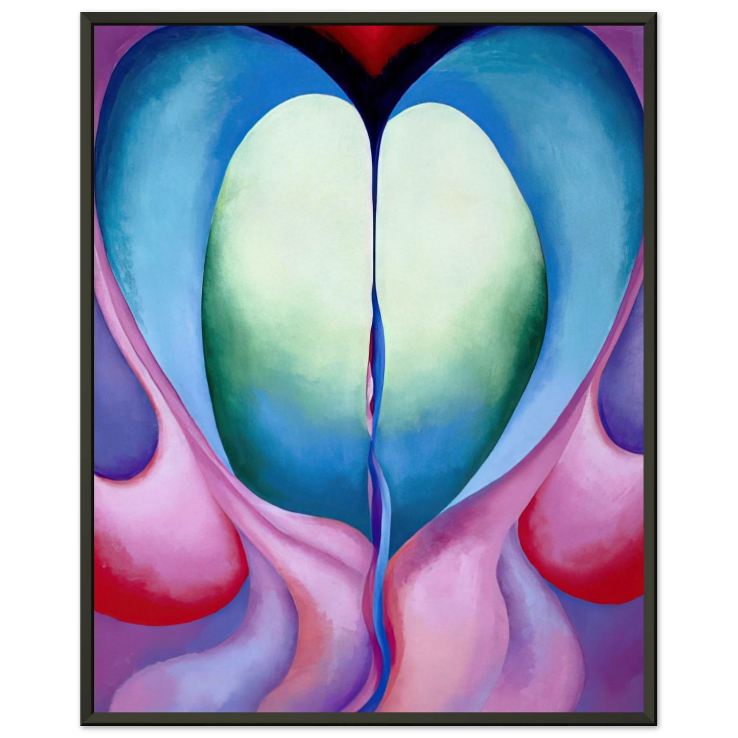 Georgia OKeeffe  Series I No 8 Framed Art Print  - Aluminum Frame - 40x50 cm / 16x20 inches