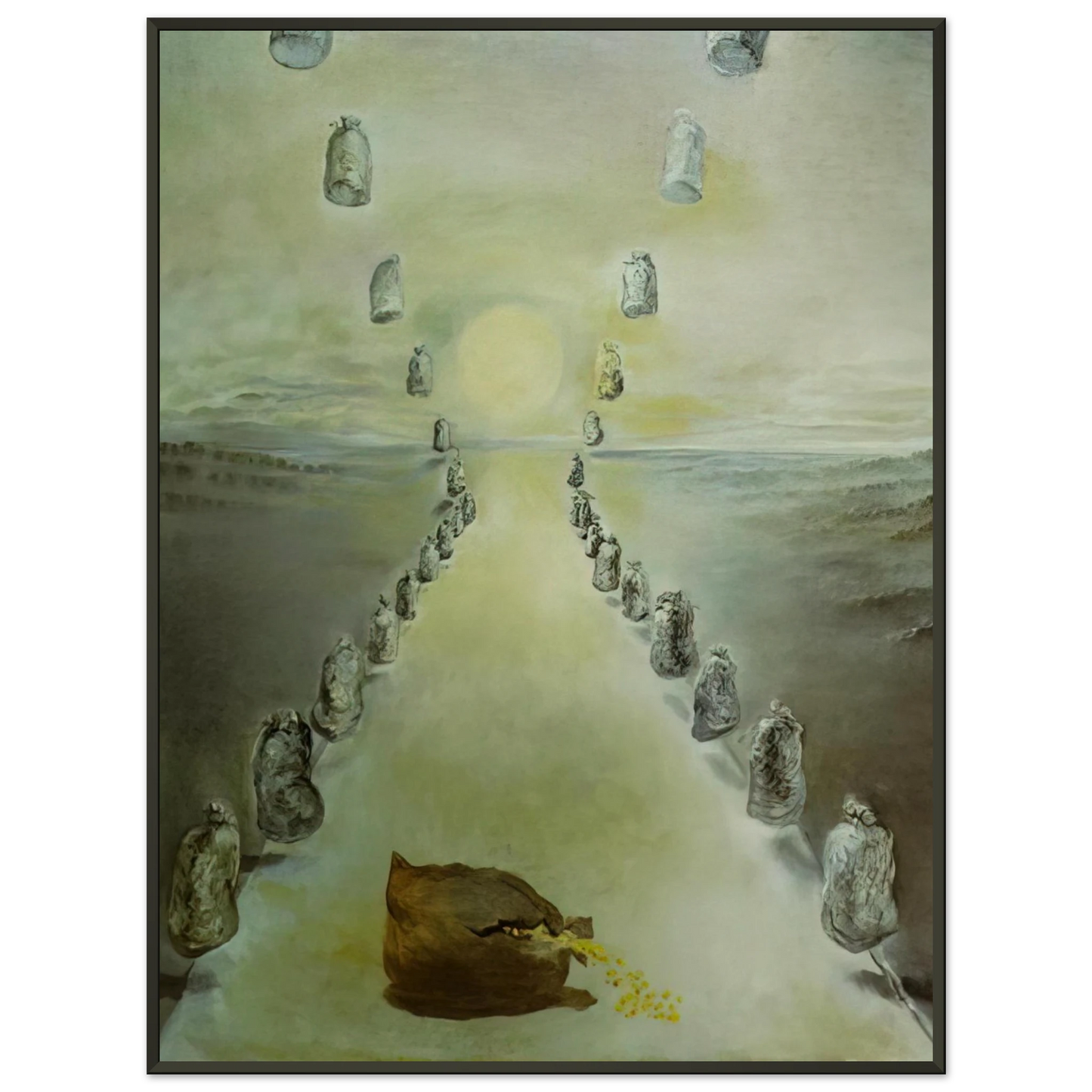 Salvador Dali  THE PATH OF ENIGMAS FIRST VERSION Framed Art Print  - Aluminum Frame - 40x50 cm / 16x20 inches