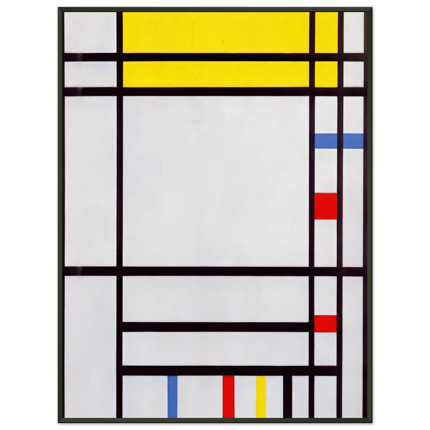 Piet Mondrian  Place de la Concorde Framed Art Print  - Aluminum Frame - 40x50 cm / 16x20 inches