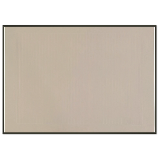 Gene Davis  Untitled  1972 Framed Art Print  - Aluminum Frame - 21x29.7 cm / 8x12"