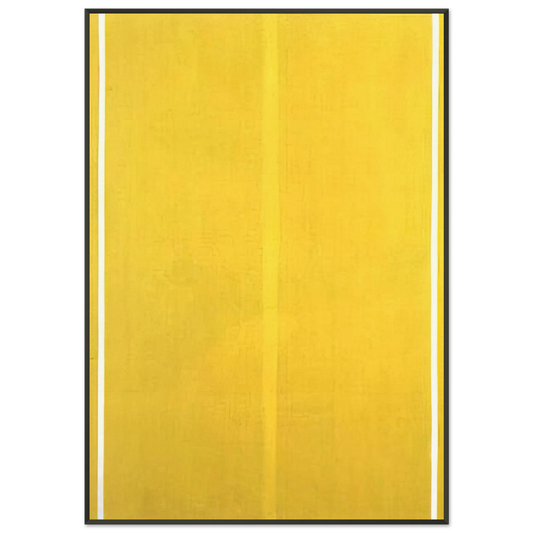 Barnett Newman  Yellow Painting Framed Art Print  - Aluminum Frame - 21x29.7 cm / 8x12"