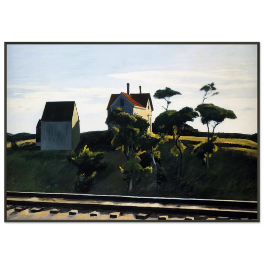 Edward Hopper  New York New Haven and Hartford Framed Art Print  - Aluminum Frame - 21x29.7 cm / 8x12"