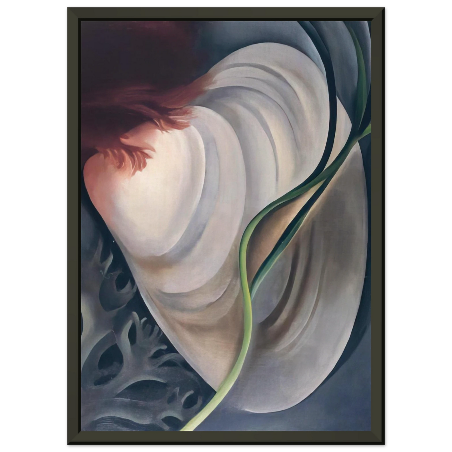Georgia OKeeffe  Shell No 2 Framed Art Print  - Aluminum Frame - 40x50 cm / 16x20 inches