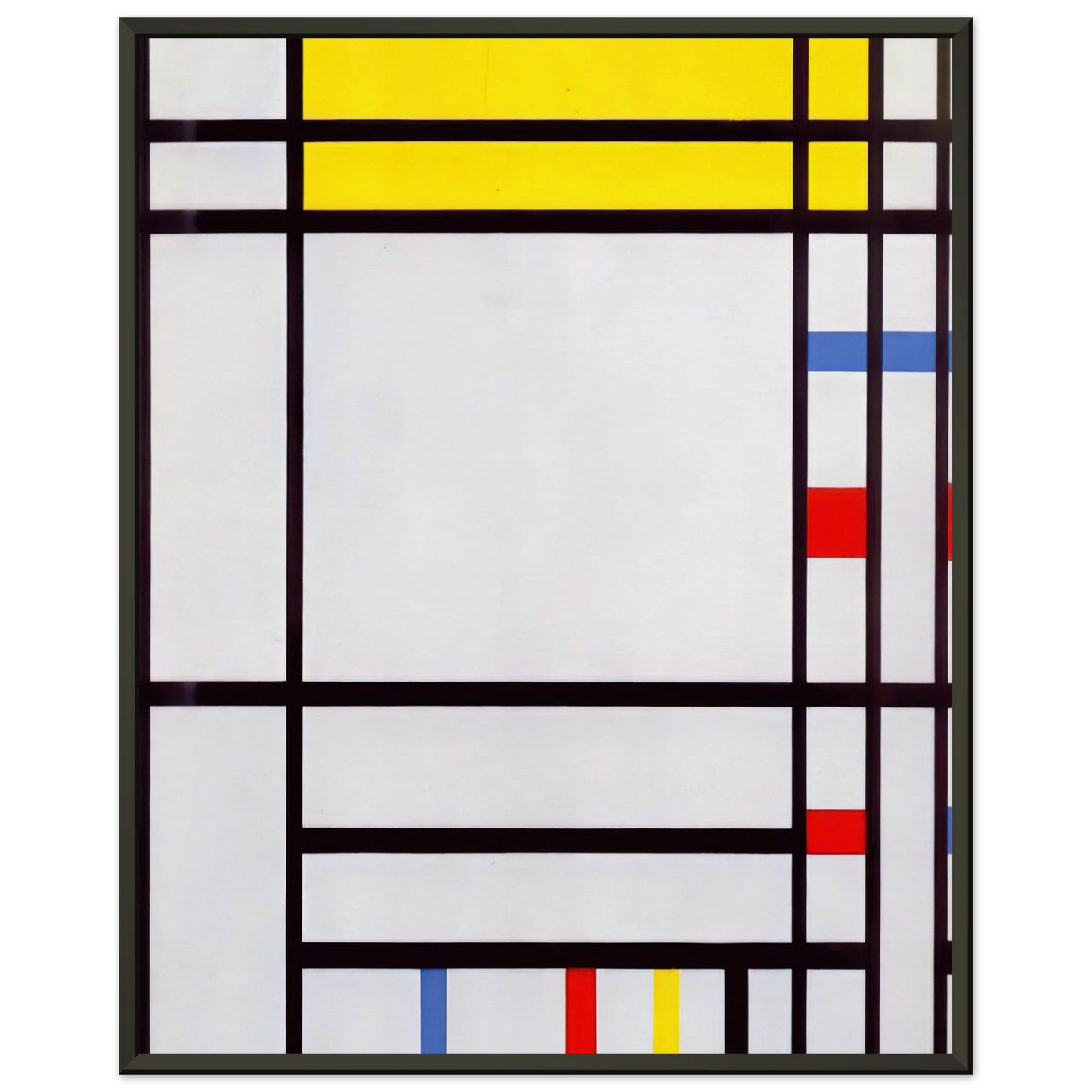 Piet Mondrian  Place de la Concorde Framed Art Print  - Aluminum Frame - 60x80 cm / 24x32 inches