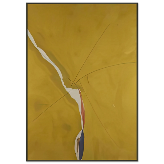Helen Frankenthaler  Sesame 1970 Framed Art Print  - Aluminum Frame - 21x29.7 cm / 8x12"