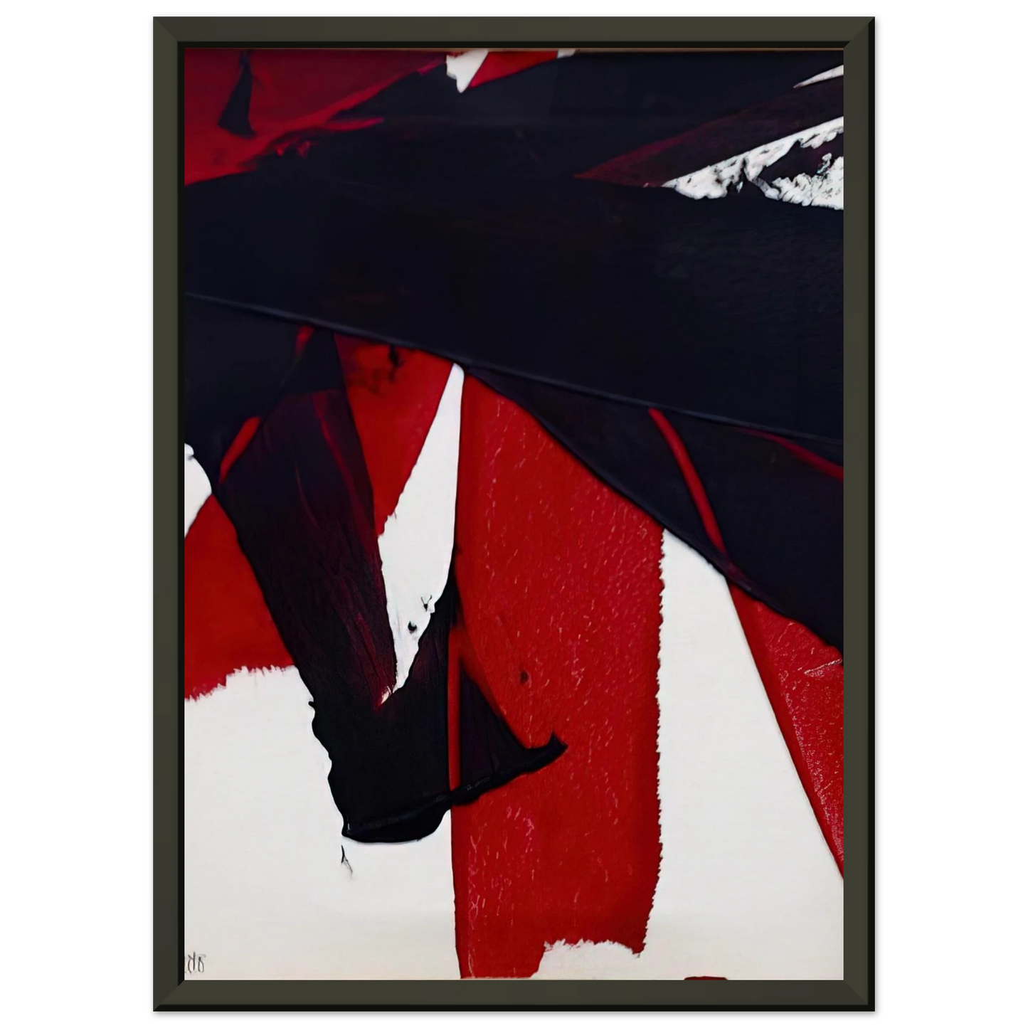 Luis Feito  UNTITLED 2007 1 Framed Art Print  - Aluminum Frame - 40x50 cm / 16x20 inches