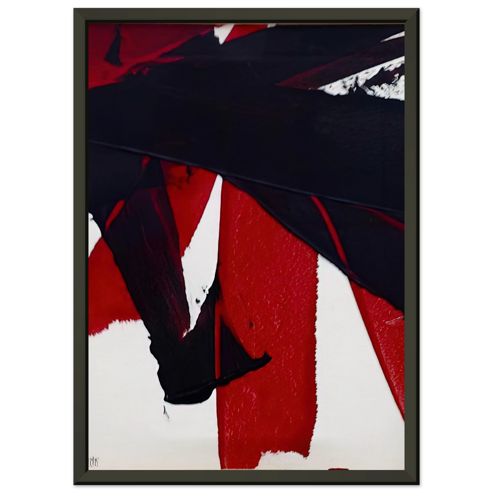 Luis Feito  UNTITLED 2007 1 Framed Art Print  - Aluminum Frame - 40x50 cm / 16x20 inches