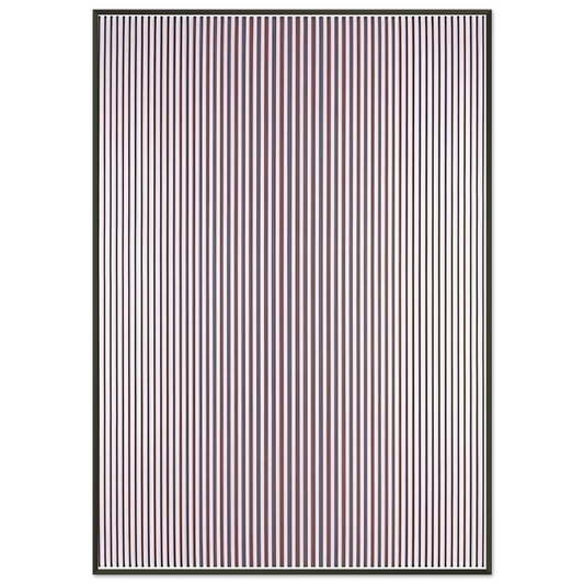 Bridget Riley  CHANT 2 1967 Framed Art Print  - Aluminum Frame - 21x29.7 cm / 8x12"