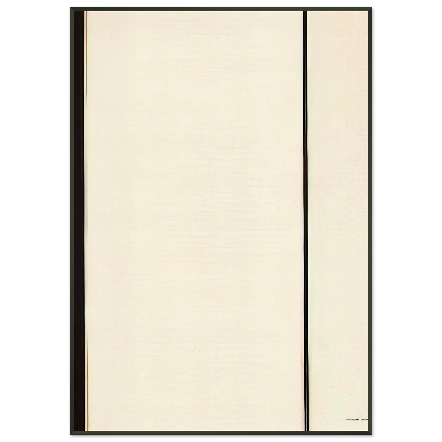 Barnett Newman  The Station of the Cross  Sixth Station Framed Art Print  - Aluminum Frame - 21x29.7 cm / 8x12"
