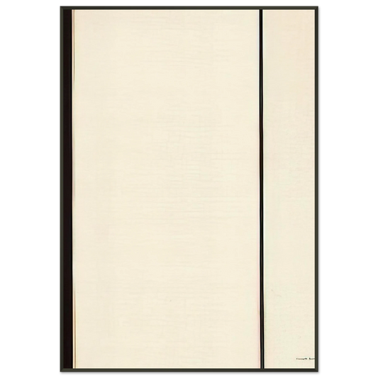 Barnett Newman  The Station of the Cross  Sixth Station Framed Art Print  - Aluminum Frame - 21x29.7 cm / 8x12"