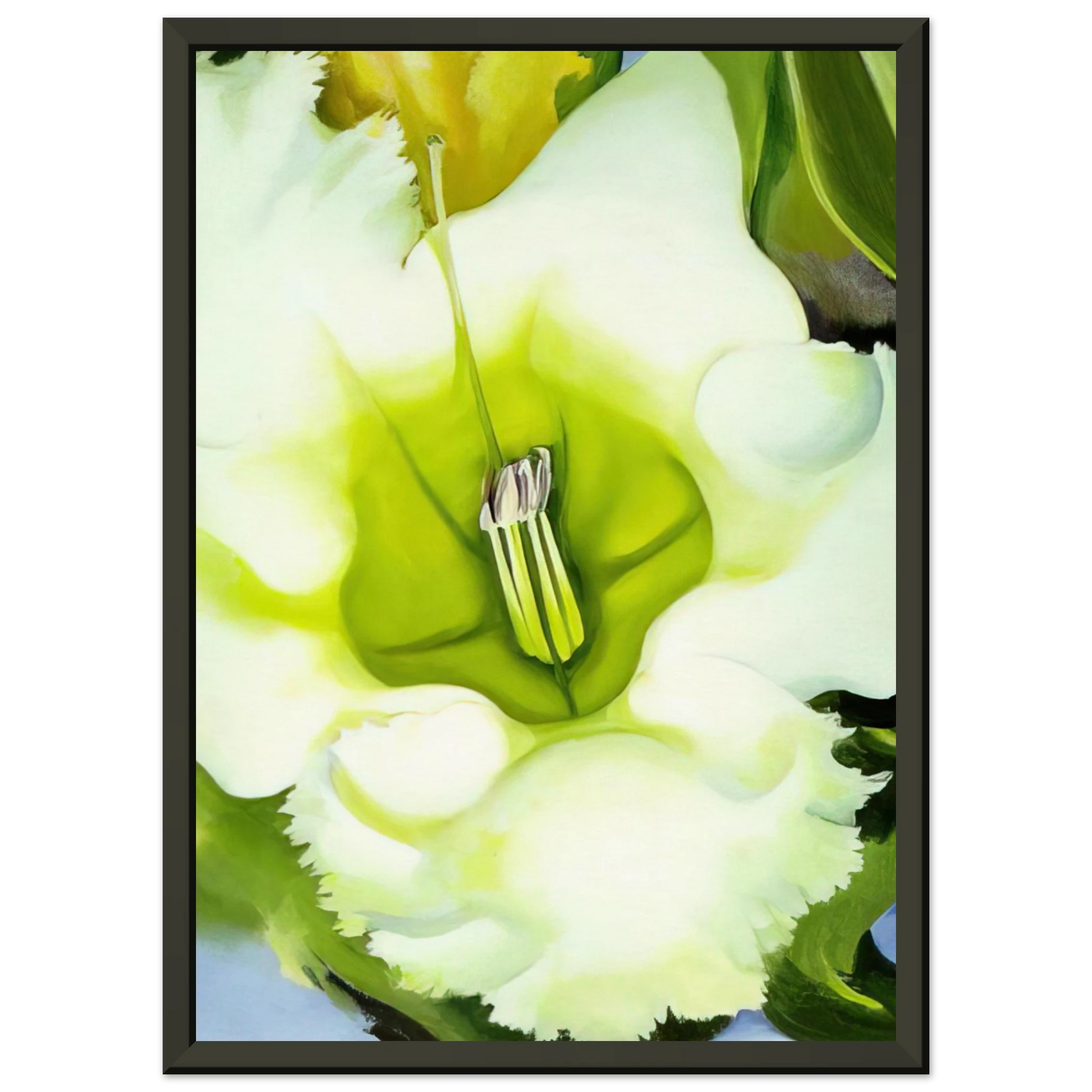 Georgia OKeeffe  Cup Of Silver Ginger Framed Art Print  - Aluminum Frame - 70x100 cm / 28x40 inches