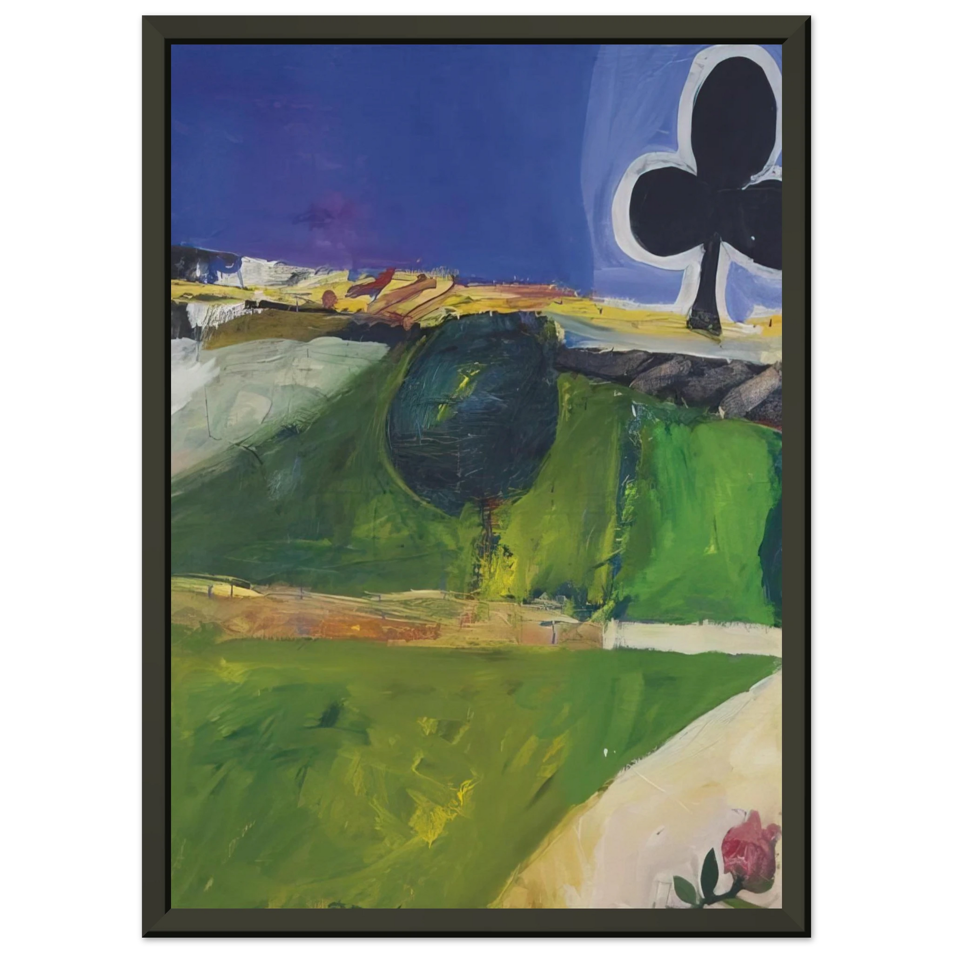 Richard Diebenkorn  Landscape with Figure Framed Art Print  - Aluminum Frame - 60x80 cm / 24x32 inches