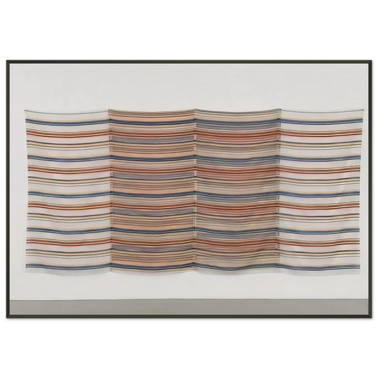 Robert Rauschenberg  GEAR JAMMER 1976 Framed Art Print  - Aluminum Frame - 21x29.7 cm / 8x12"