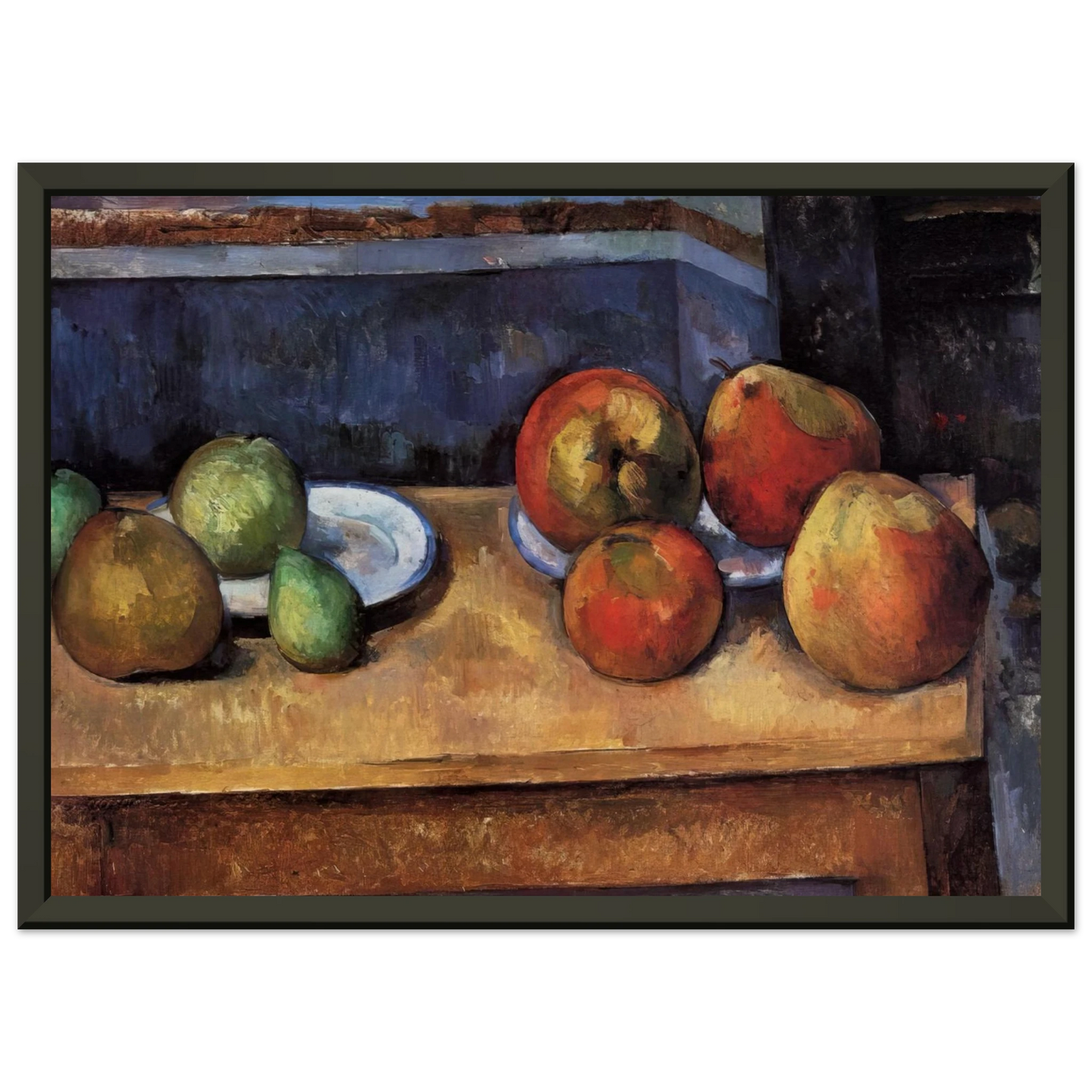 Paul Cezanne  Still Life Apples and Pears Framed Art Print  - Aluminum Frame - 60x80 cm / 24x32 inches