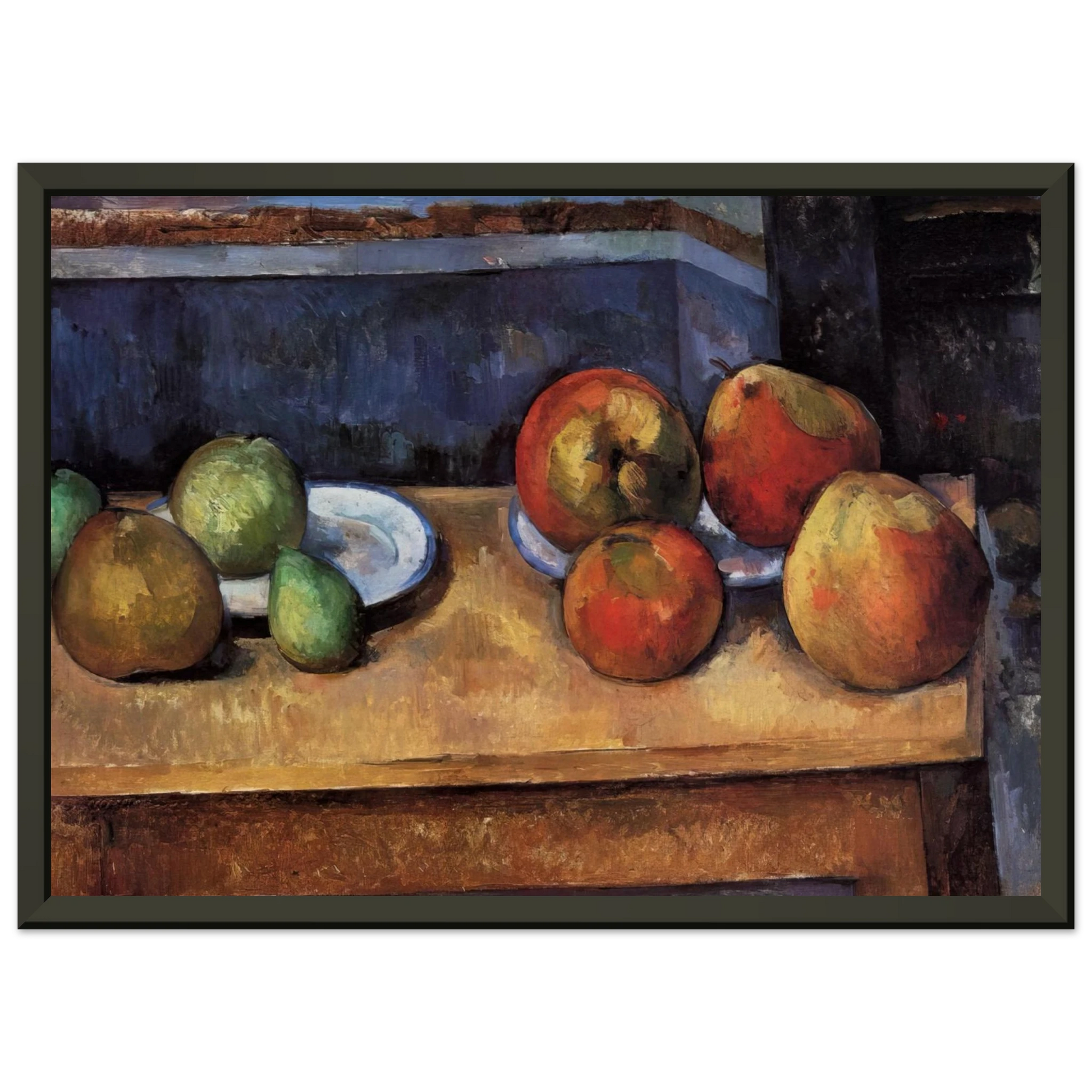 Paul Cezanne  Still Life Apples and Pears Framed Art Print  - Aluminum Frame - 60x80 cm / 24x32 inches